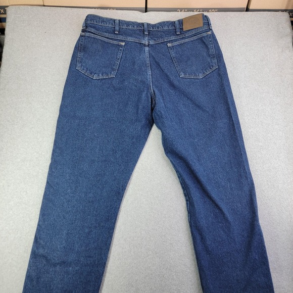 Cabela's Roughneck Jeans Mens 40x32 Blue Flannel Lined Relaxed Fit Denim Pants - Picture 6 of 16